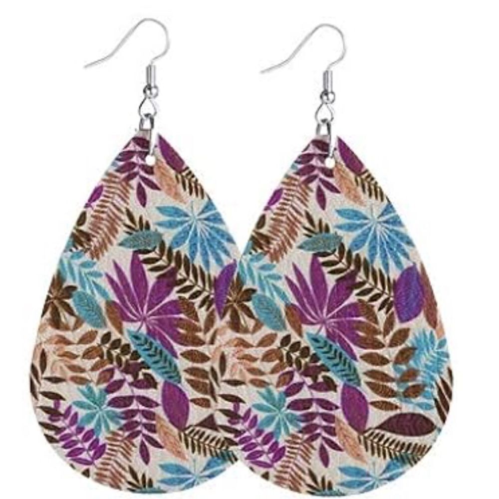 3/ $10 Brand New Faux Leather Earrings